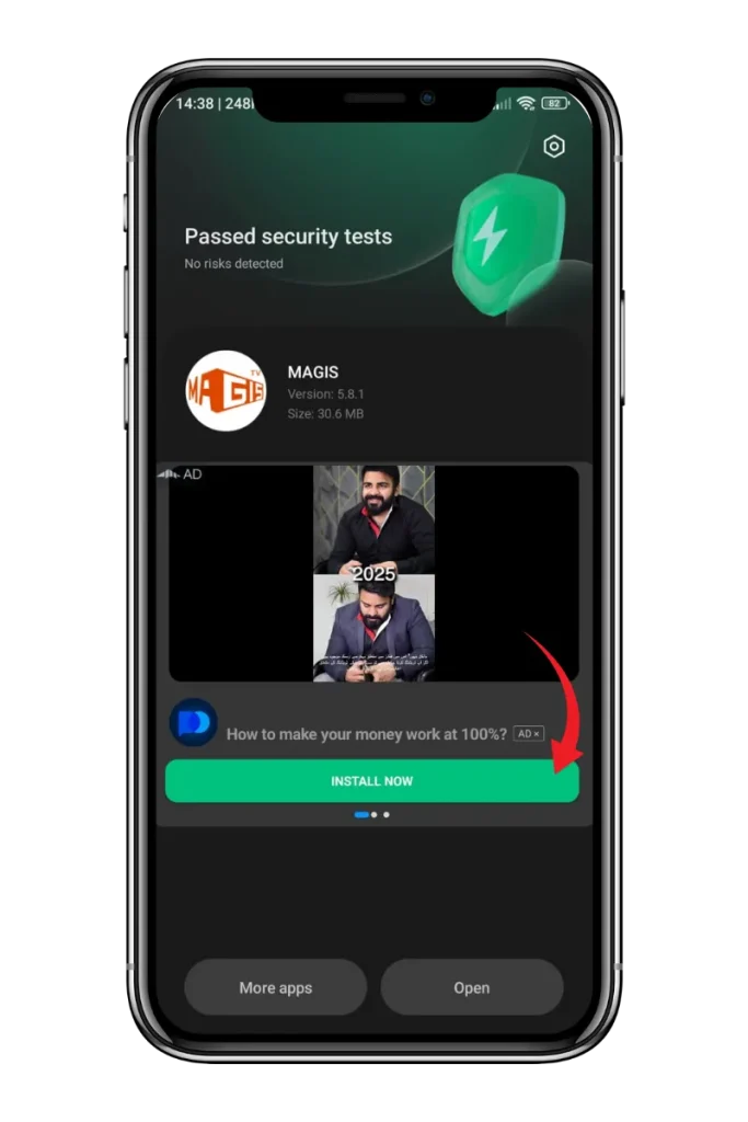 How to Download and Install Magis TV APK for Android step 2